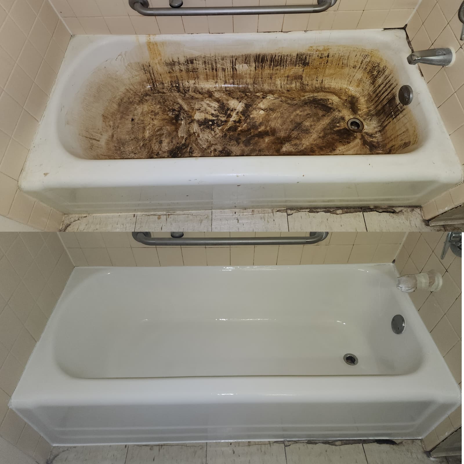 Bathtub surface and bathroom details